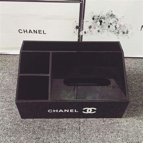 chanel makeup cosmetic tissue holder mirror